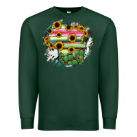 Sports Green Wisconsin State Map Premium Sweatshirt - RanaPortraitStore