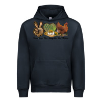 Navy Peace Love New Hampshire Red Chicken Urban Hoodie - LillyAllenDesigns