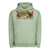 Pigment Oil Green Peace Love New Hampshire Red Chicken Urban Hoodie - LillyAllenDesigns