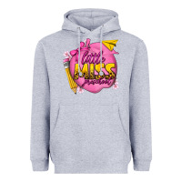 Heather Grey little miss preschool Heavyweight Hoodie - texasbilliewilder