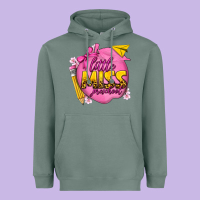 Little Miss Preschool Heavyweight Hoodie Designed By Texasbilliewilder