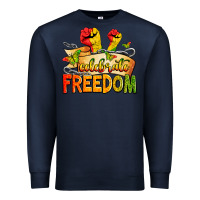Navy We are black history juneteenth Premium Sweatshirt - Zillion Design Studio