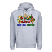 Heather Grey hispanic heritage month Premium Hoodie - BundleAndBundleShop