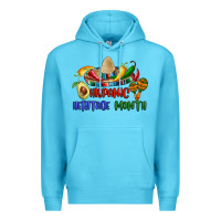 Ocean Blue hispanic heritage month Premium Hoodie - BundleAndBundleShop