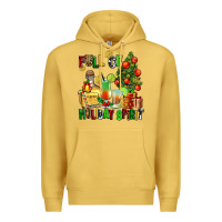 Antique Gold full of holiday spirit Premium Hoodie - AdoDesignShop