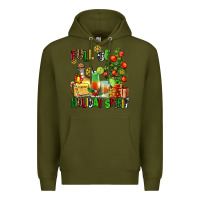 Army Green full of holiday spirit Premium Hoodie - AdoDesignShop