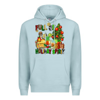 Blue Mist full of holiday spirit Premium Hoodie - AdoDesignShop