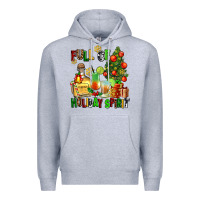 Heather Grey full of holiday spirit Premium Hoodie - AdoDesignShop