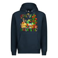 Navy full of holiday spirit Premium Hoodie - AdoDesignShop