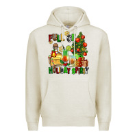 Oatmeal Heather full of holiday spirit Premium Hoodie - AdoDesignShop