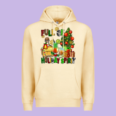 Full Of Holiday Spirit Premium Hoodie Designed By Adodesignshop