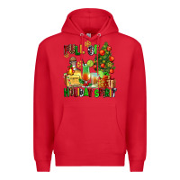 Red full of holiday spirit Premium Hoodie - AdoDesignShop