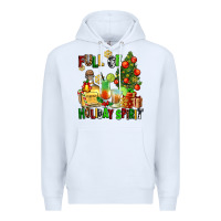 White full of holiday spirit Premium Hoodie - AdoDesignShop