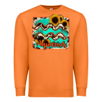 Carrot aquarius turquoise cowhide Premium Sweatshirt - RanaPortraitStore
