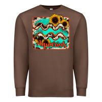 Chestnut aquarius turquoise cowhide Premium Sweatshirt - RanaPortraitStore