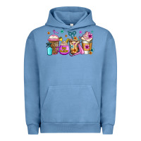 Pigment Pebble Blue hair hustler coffee Urban Hoodie - Jasminsmagicworld