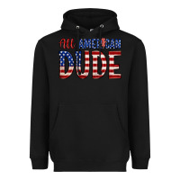 Black all american dude Heavyweight Hoodie - Zillion Design Studio