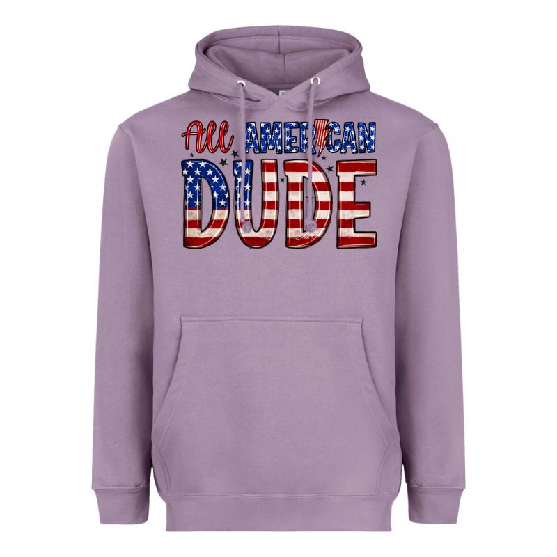 All American Dude Heavyweight Hoodie by Zillion Design Studio | Teevron
