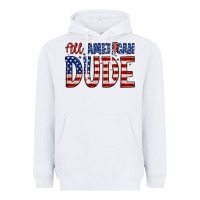 White all american dude Heavyweight Hoodie - Zillion Design Studio