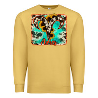 Antique Gold aries turquoise cowhide Premium Sweatshirt - RanaPortraitStore