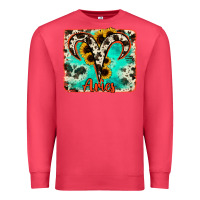 Cardinal aries turquoise cowhide Premium Sweatshirt - RanaPortraitStore