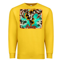 Lemon aries turquoise cowhide Premium Sweatshirt - RanaPortraitStore
