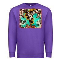 Purple aries turquoise cowhide Premium Sweatshirt - RanaPortraitStore