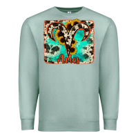 Seafoam aries turquoise cowhide Premium Sweatshirt - RanaPortraitStore