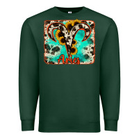 Aries Turquoise Cowhide Premium Sweatshirt | Teevron