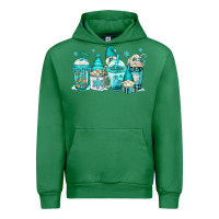 Winter Christmas Gnomes Coffee Cups Urban Hoodie | Teevron