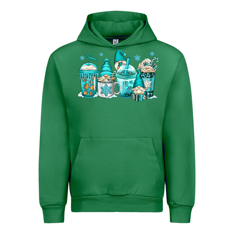Winter Christmas Gnomes Coffee Cups Urban Hoodie by Jasminsmagicworld | Teevron