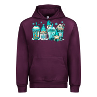 Mauve Wine winter christmas gnomes coffee cups Urban Hoodie - Jasminsmagicworld