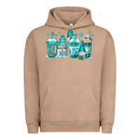 Pigment Burro winter christmas gnomes coffee cups Urban Hoodie - Jasminsmagicworld
