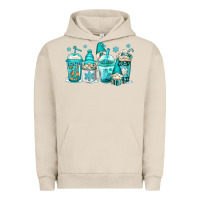Pigment French Oak winter christmas gnomes coffee cups Urban Hoodie - Jasminsmagicworld