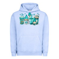 Pigment Grape Ice winter christmas gnomes coffee cups Urban Hoodie - Jasminsmagicworld