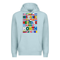 Blue Mist hispanic haritage month flags Premium Hoodie - BundleAndBundleShop