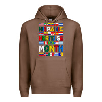 Chestnut hispanic haritage month flags Premium Hoodie - BundleAndBundleShop