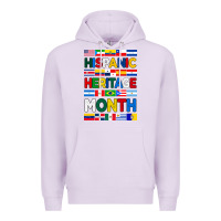 Lilac hispanic haritage month flags Premium Hoodie - BundleAndBundleShop