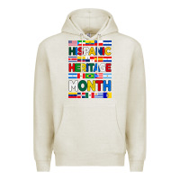 Hispanic Haritage Month Flags Premium Hoodie | Teevron