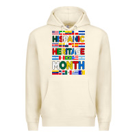 Sandshell hispanic haritage month flags Premium Hoodie - BundleAndBundleShop