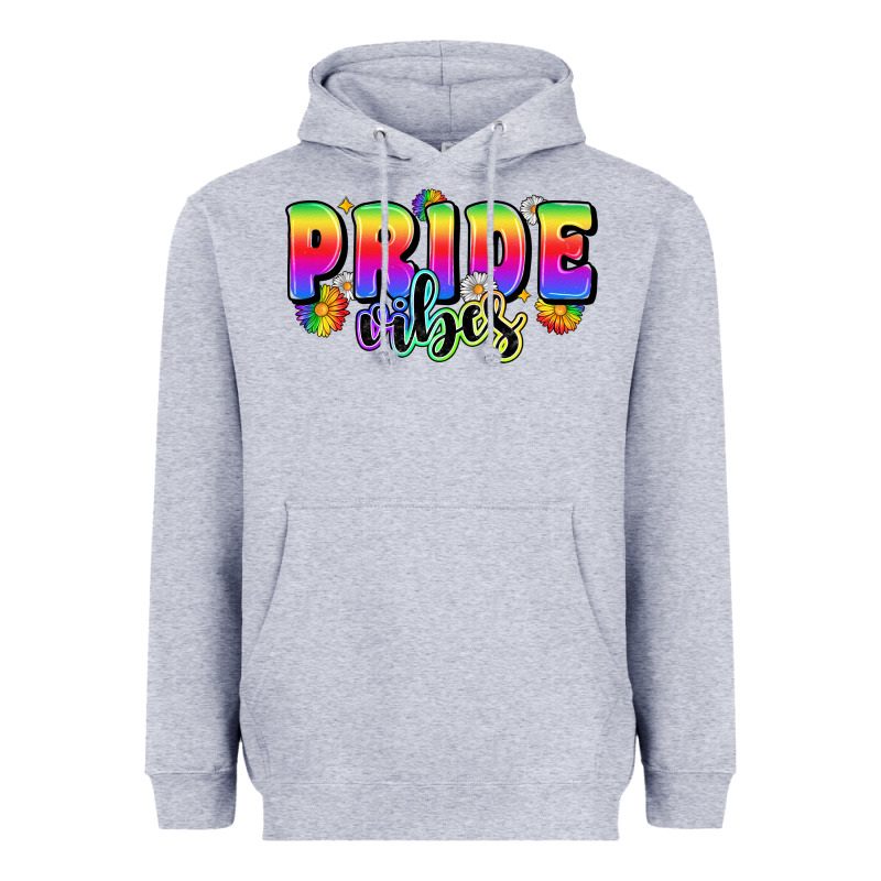 Pride Vibes Heavyweight Hoodie by Zillion Design Studio | Teevron