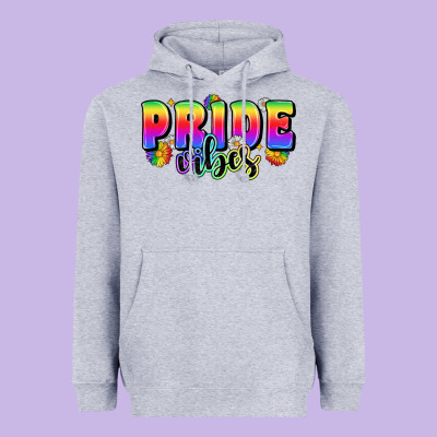 Pride Vibes Heavyweight Hoodie Designed By Zillion Design Studio