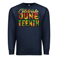 Navy Celebrate juneteenth Premium Sweatshirt - Zillion Design Studio