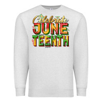 Oatmeal Heather Celebrate juneteenth Premium Sweatshirt - Zillion Design Studio