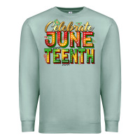 Seafoam Celebrate juneteenth Premium Sweatshirt - Zillion Design Studio
