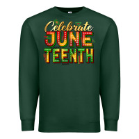 Sports Green Celebrate juneteenth Premium Sweatshirt - Zillion Design Studio