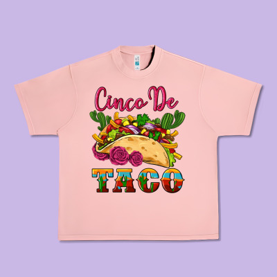 Cinco De Taco Urban Heavy Tee Designed By Artiststas