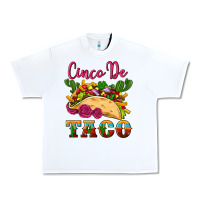 White cinco de taco Urban Heavy Tee - Artiststas