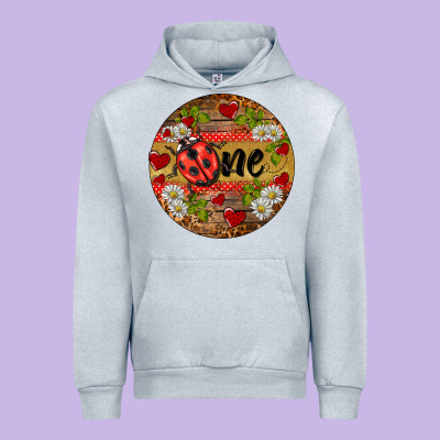 Ladybug One Ornament Urban Hoodie Designed By Barkaloodesign
