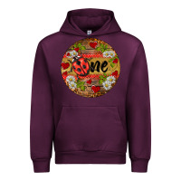 Mauve Wine ladybug one ornament Urban Hoodie - BarkalooDesign